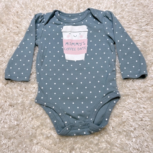 Carter's Other - CARTER’S || Infant (6M) Bodysuit “Mommy’s Coffee Date”